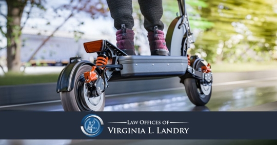 an electric scooter in motion